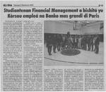 Studiantenan Financial Management a bishitá yu Kòsou empleá na Banko mas grandi di Paris